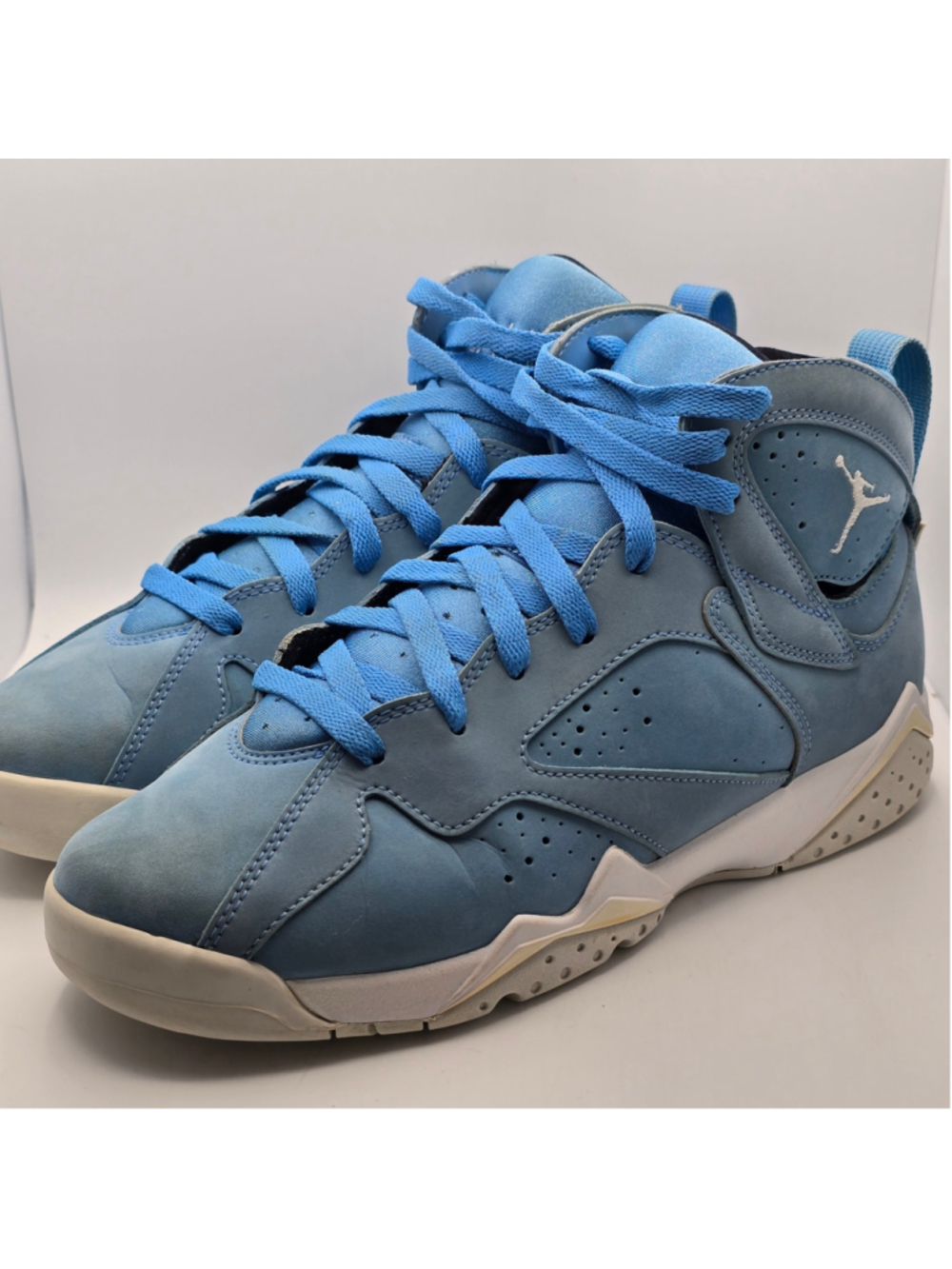 Air Jordan 7 Retro Pantone University Blue/White Size 7y womens 8.5 - Picture 3 of 10